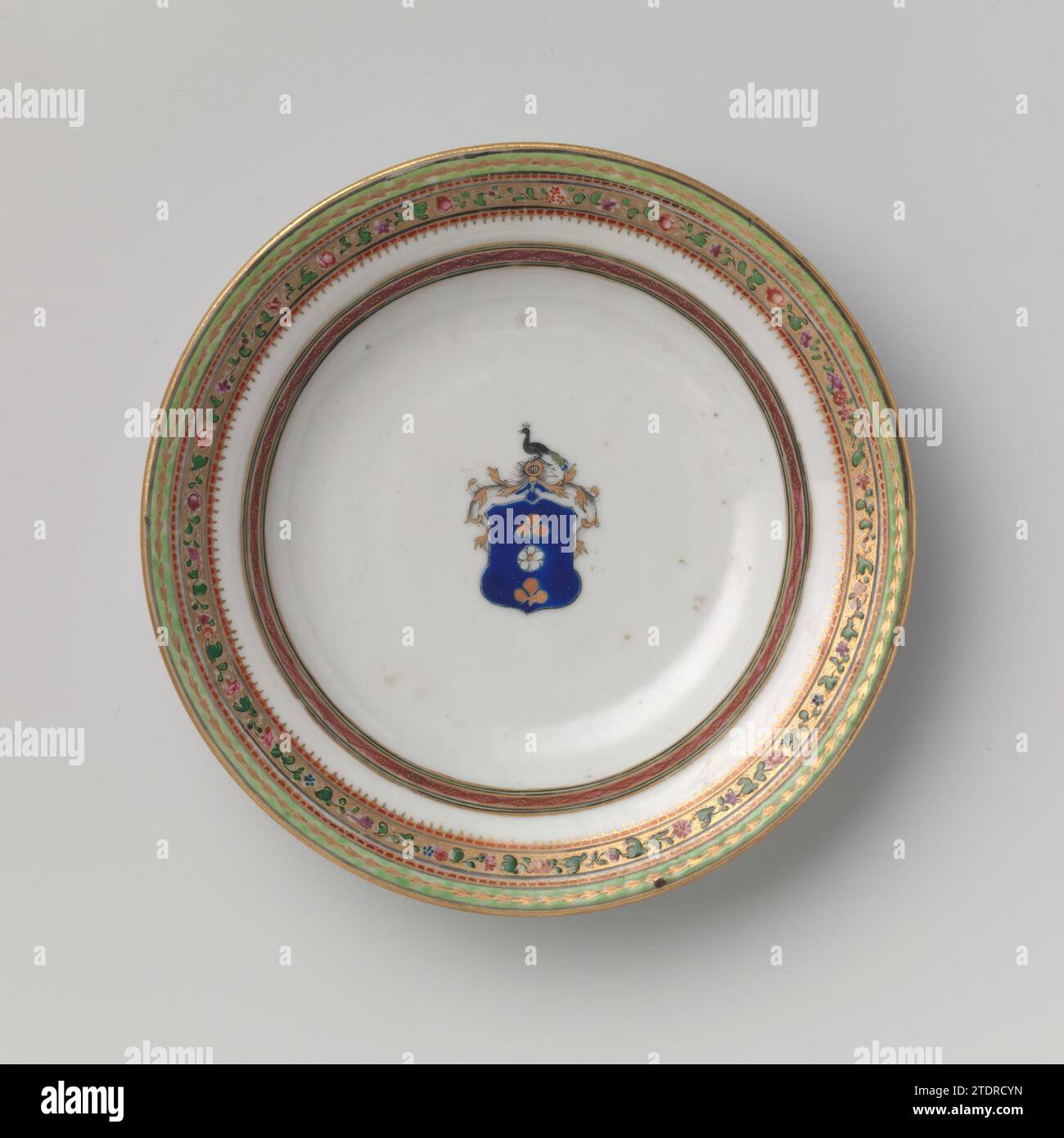 Plate with the arms of the Van Idsinga family, anonymous, c. 1775 c