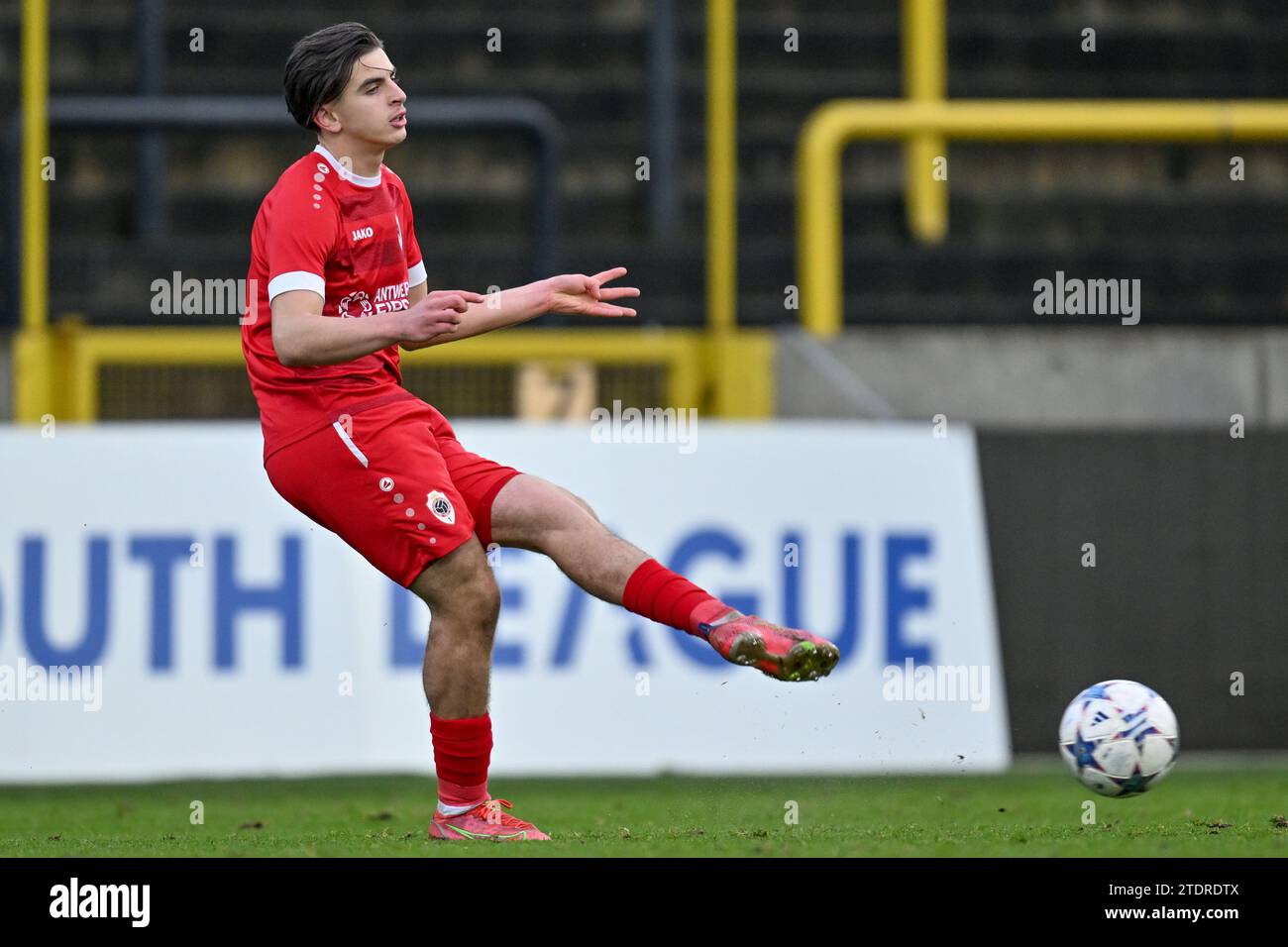 Alou Issa (7) of Antwerp pictured during the Uefa Youth League matchday