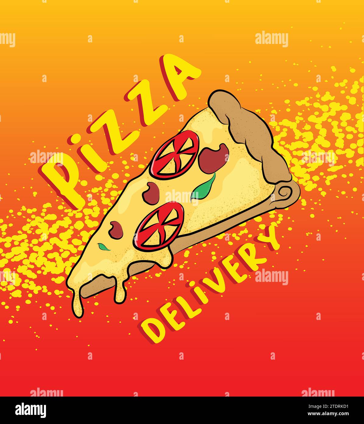 Pepperoni and sausage pizza Stock Vector Images Alamy