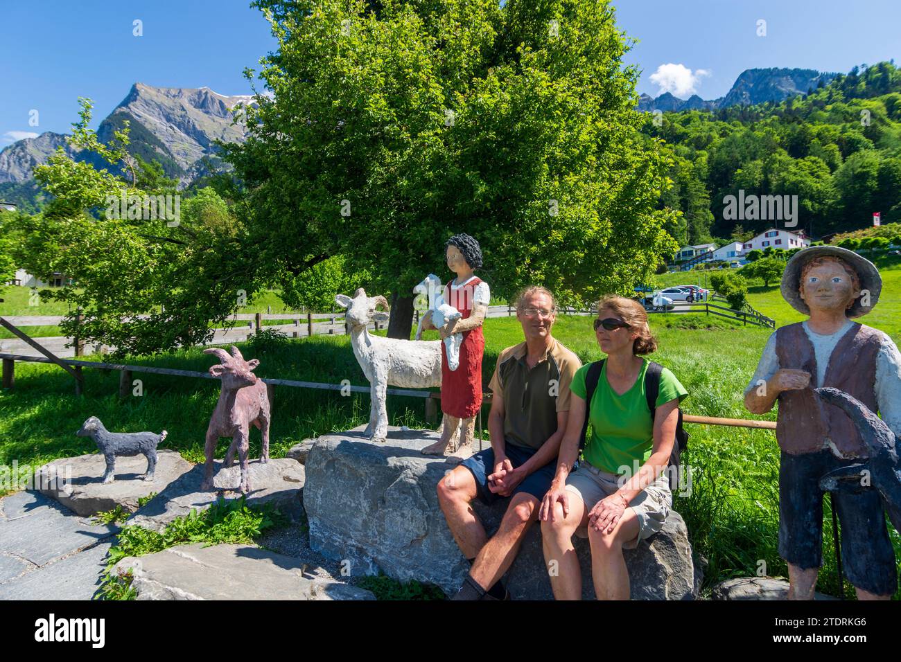 Figure group heidi and geissenpeter goat peter hi-res stock photography ...