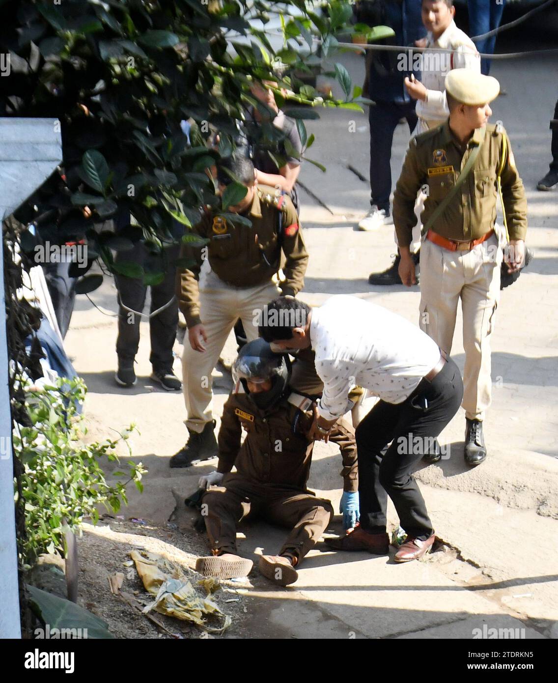 Guwahati, Guwahati, India. 19th Dec, 2023. A forest employee injured in ...