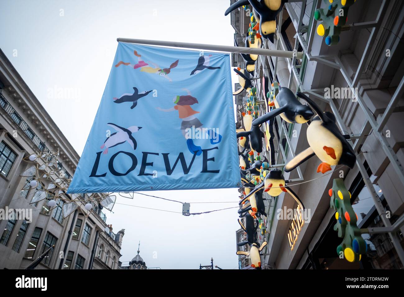 LONDON DECEMBER 14, 2023 Loewe store on Bond Street, a Spanish luxury