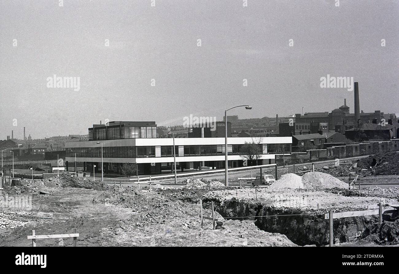 1960s, historical, newly built 'modern' offices for the local council