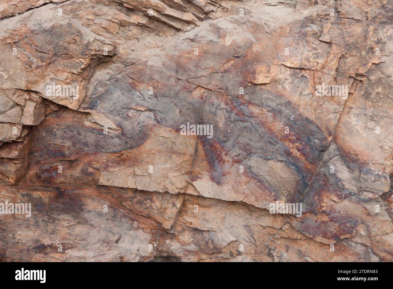 Red Stained Rocks Snake shaped reddish stain hi-res stock photography and images - Alamy