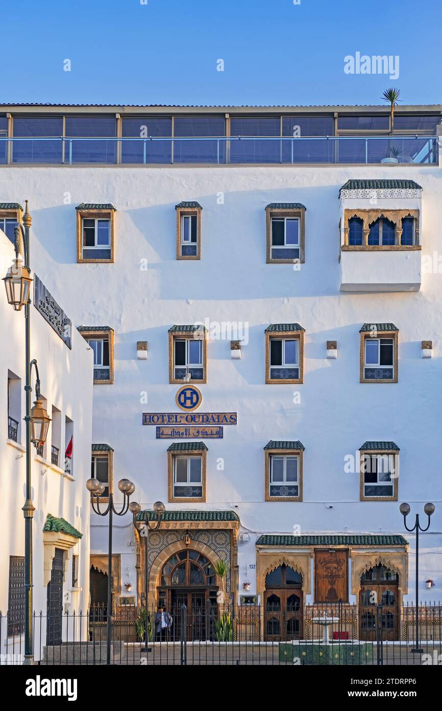 Hotel des Oudaias in the city Rabat, Rabat-Salé-Kénitra, Morocco Stock Photo
