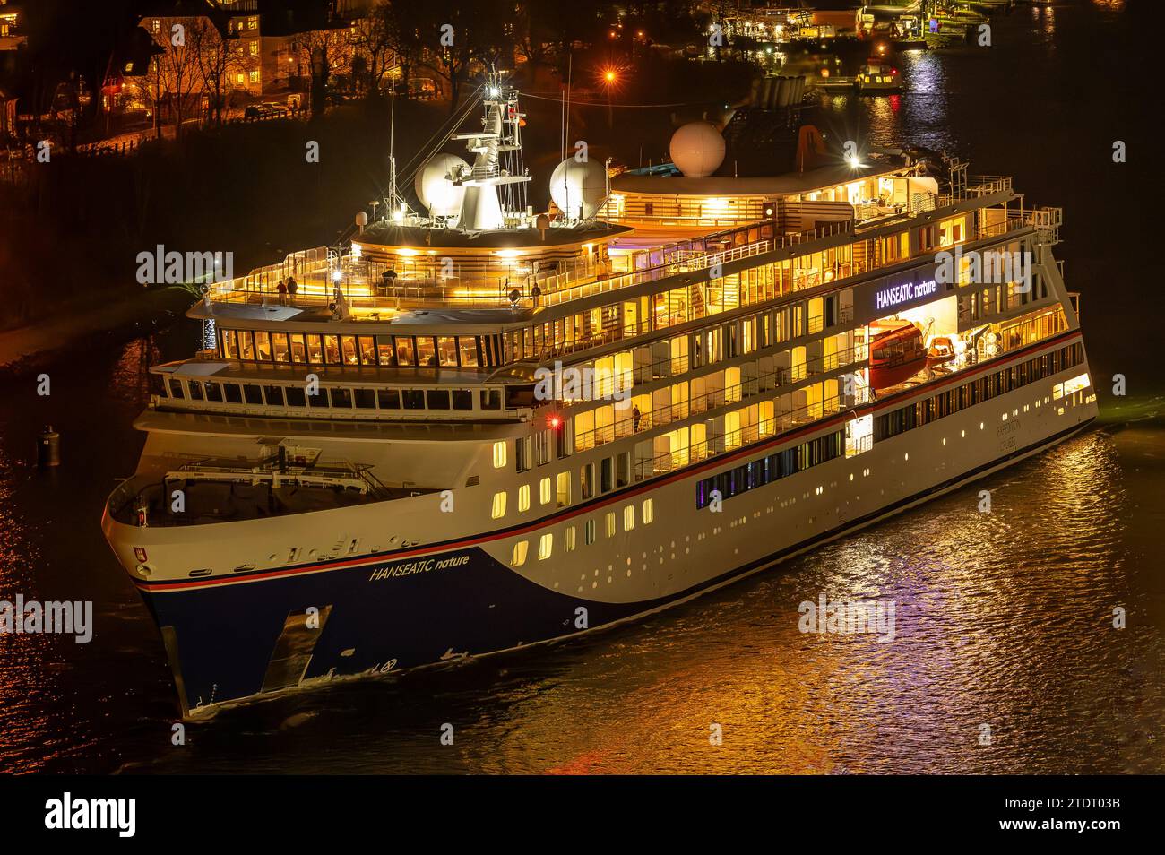 Cruiseship HANSEATIC NATURE Stock Photo