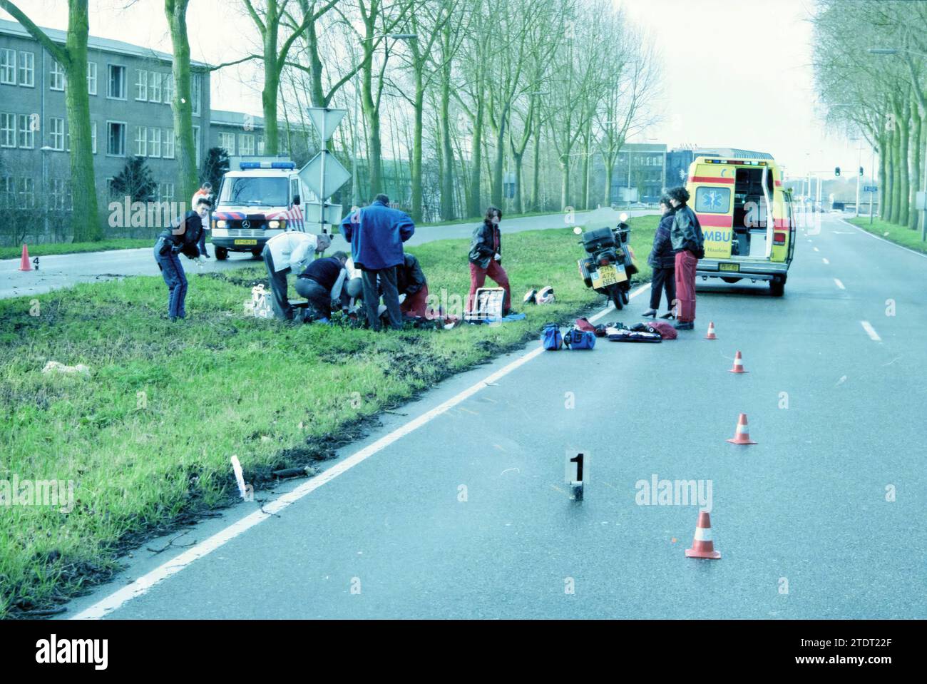 Motorcyclist accident, Randweg, Westelijke Randweg, 17011998, Whizgle