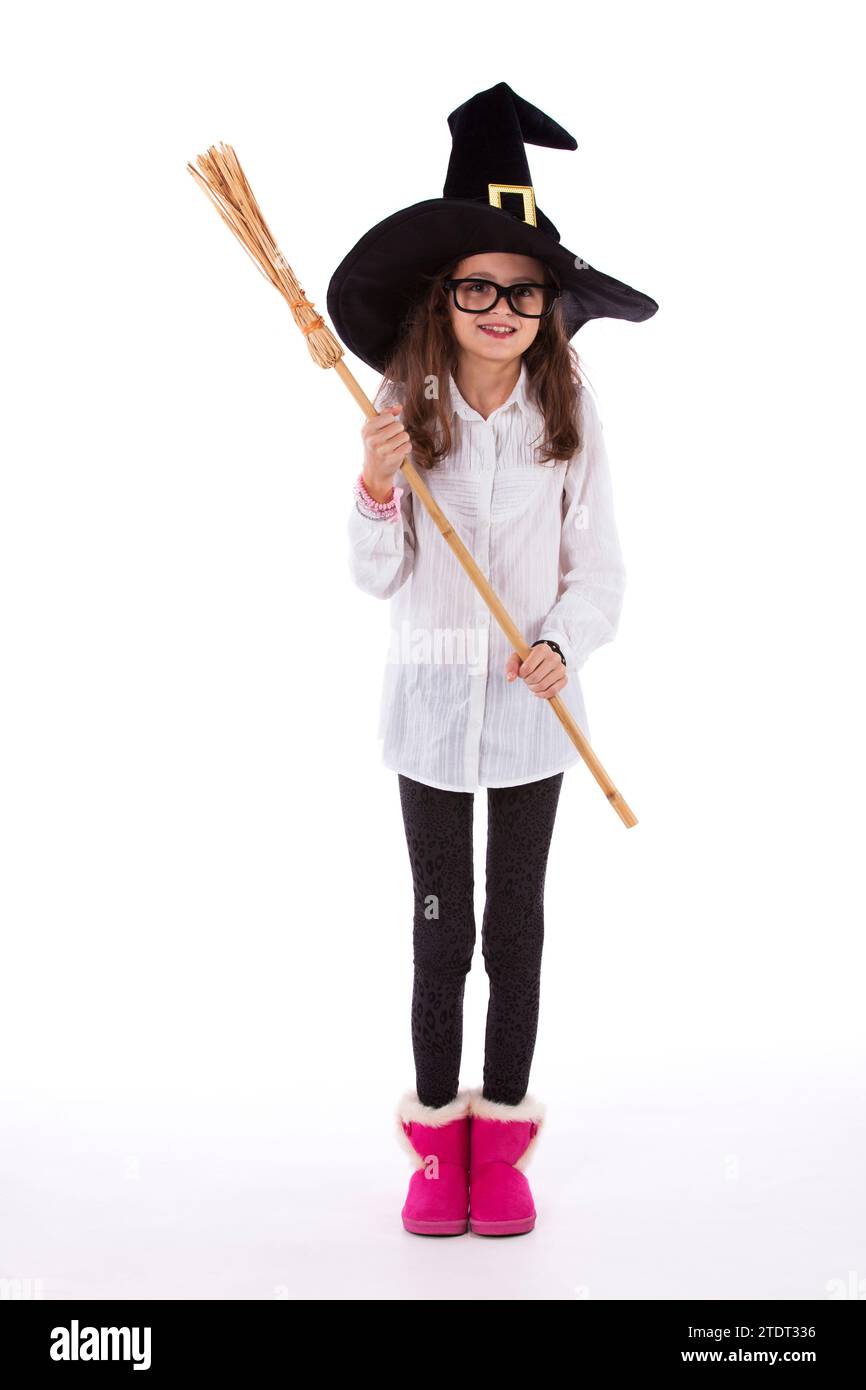 Child with halloween hat Stock Photo