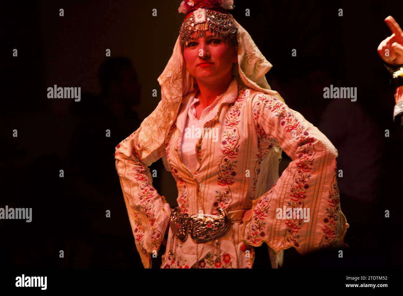 A woman in Turkish folk dress Stock Photo