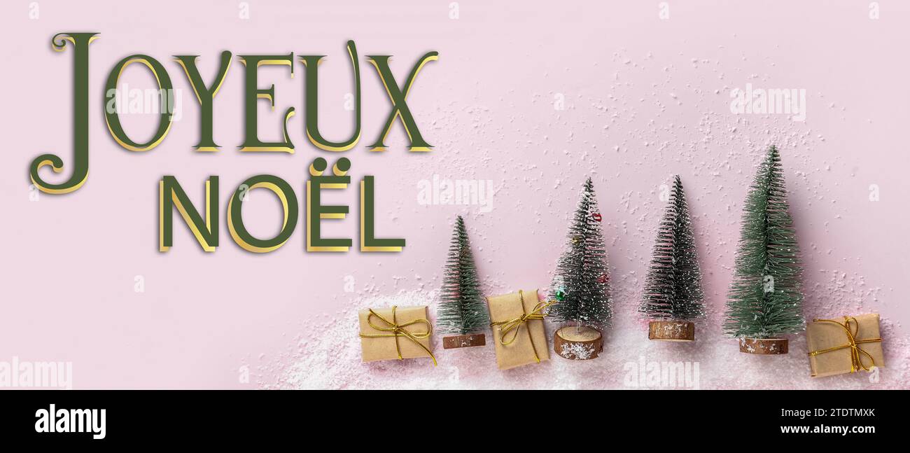 Joyeux noel poster hi-res stock photography and images - Alamy