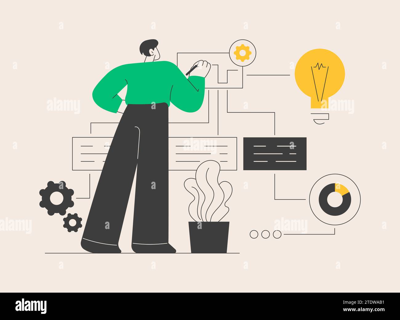 Decision making abstract concept vector illustration Stock Vector Image ...