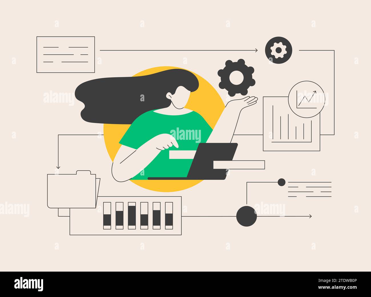 Workflow abstract concept vector illustration Stock Vector Image & Art ...