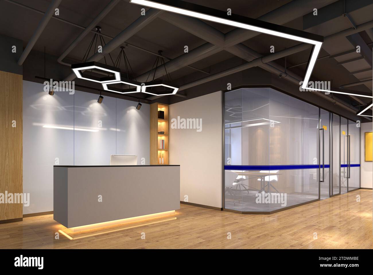 Clean office building interior hi-res stock photography and images - Alamy