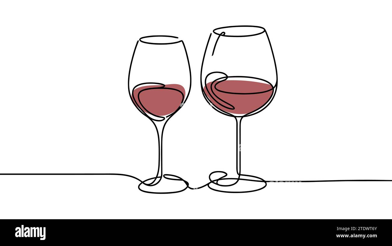 https://c8.alamy.com/comp/2TDWT6Y/continuous-one-line-drawing-of-two-glasses-of-red-wine-minimalist-linear-concept-of-celebrate-and-cheering-editable-stroke-vector-illustration-2TDWT6Y.jpg