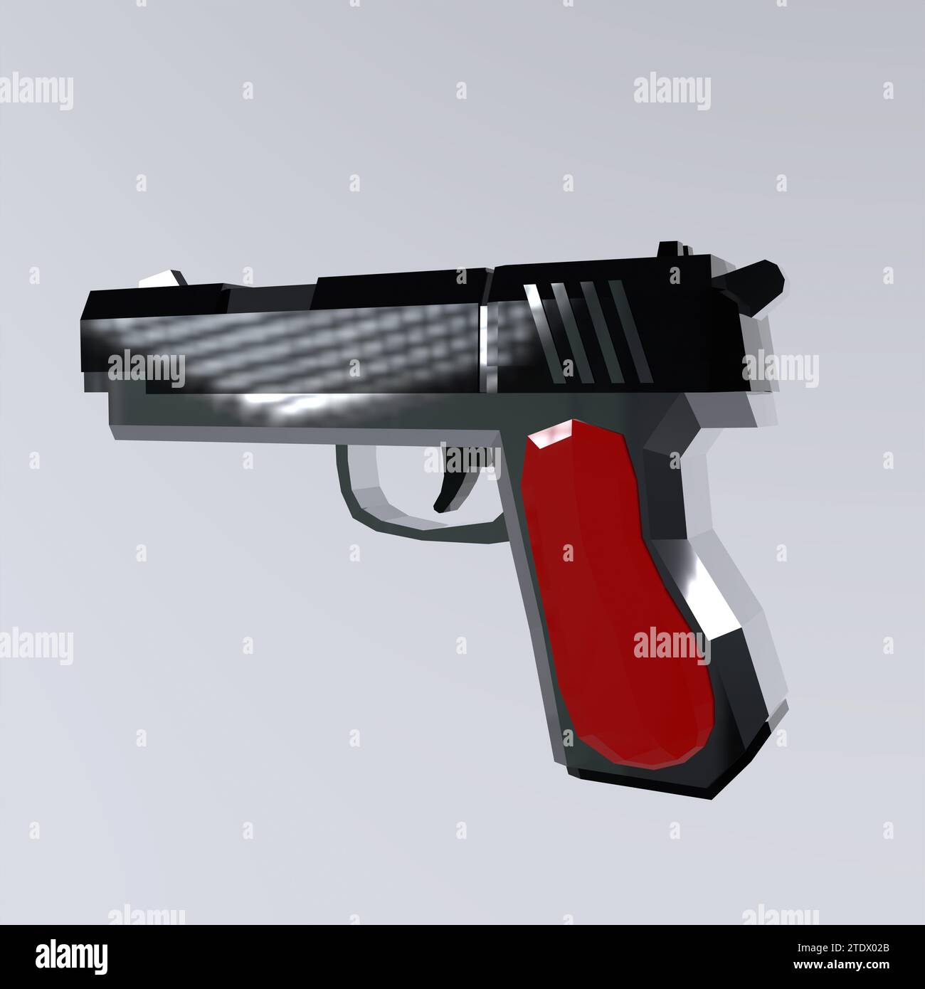 Handgun isolated on white background Stock Photo - Alamy