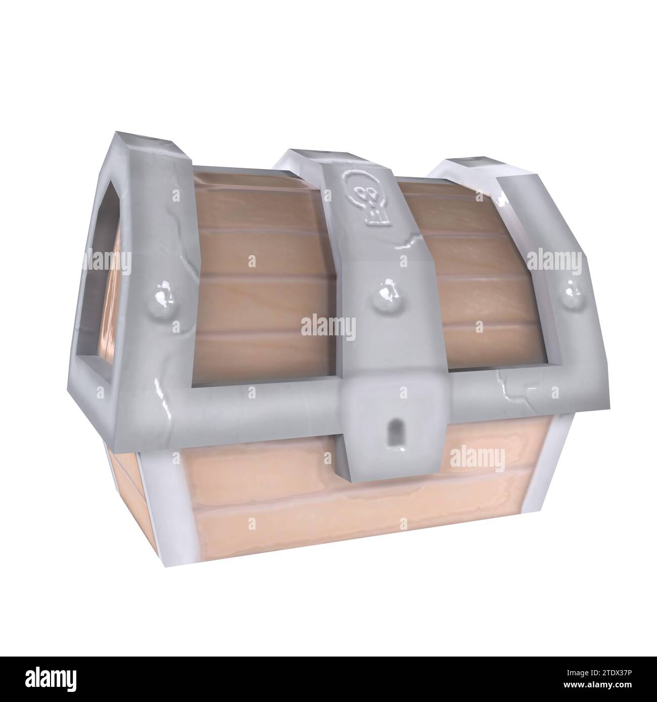 Treasure Chest isolated on white background Stock Photo - Alamy
