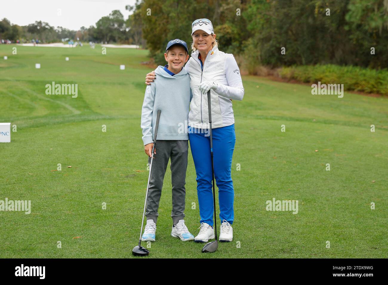 Orlando, Florida, USA. 17th Dec, 2023. Annika Sorenstam and Will McGee