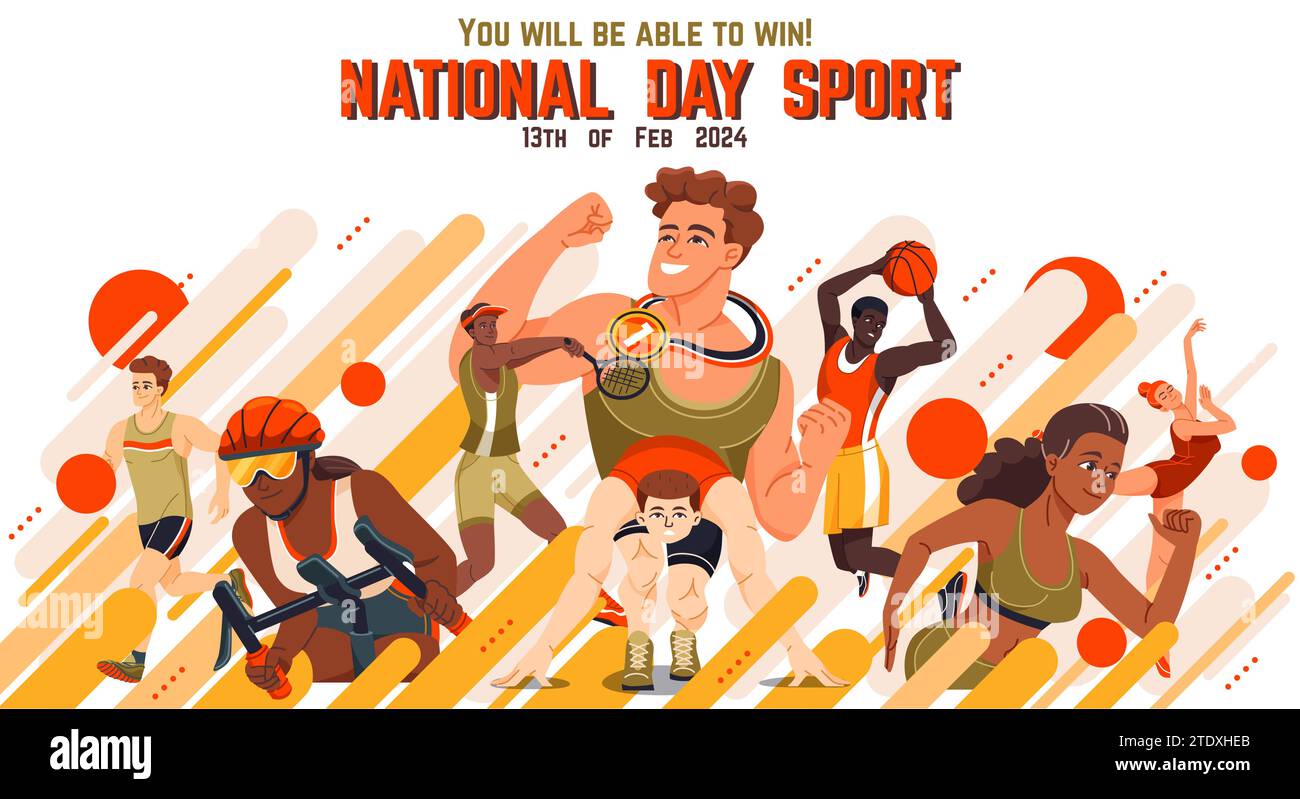 national-sports-day-celebration-stock-vector-image-art-alamy