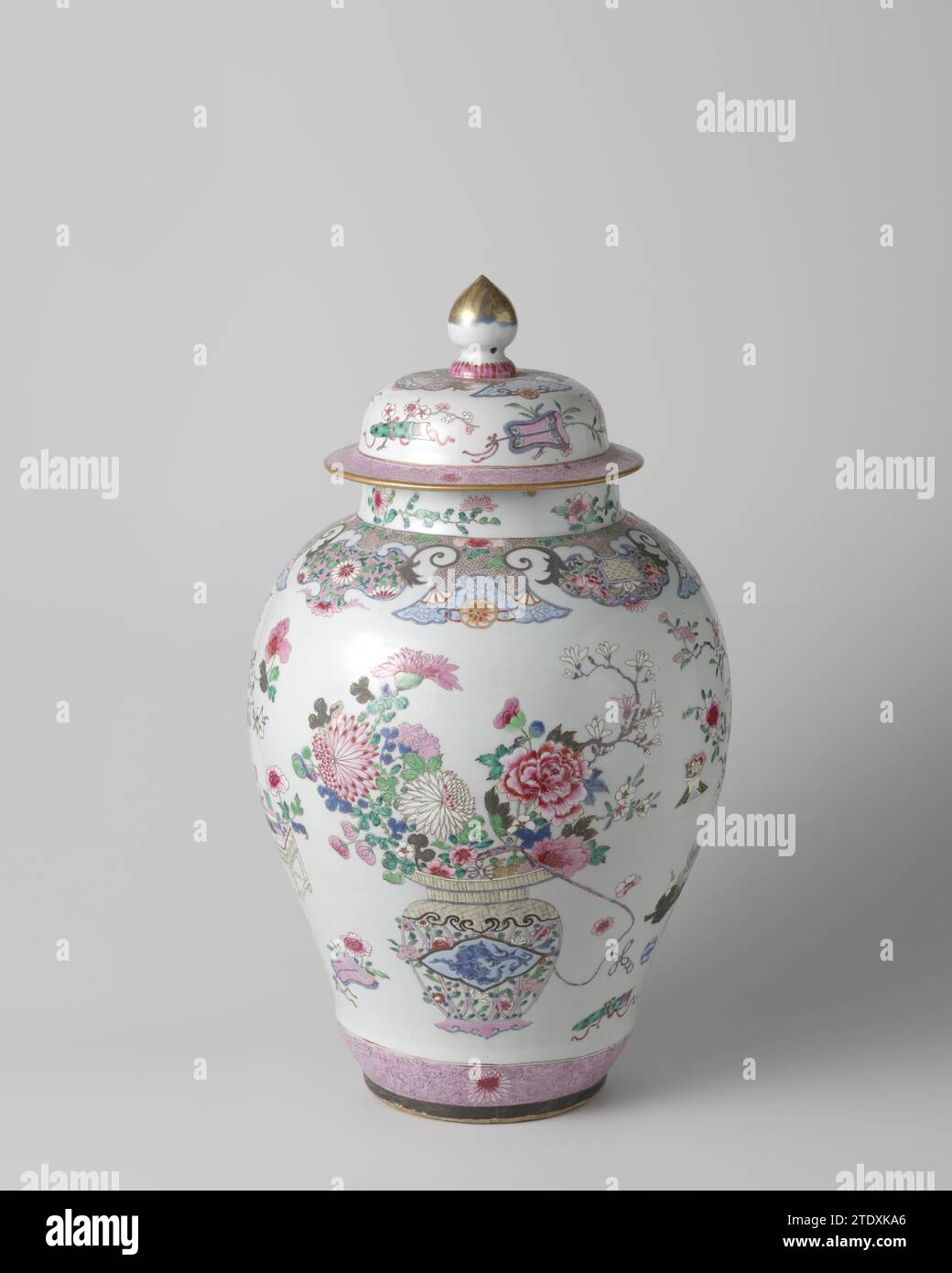Chinese Bronze Urn with Low Relief Prunus Blossoms & Gnarled Branch Shaped Handles Chinese Bronze Urn with Low Relief Prunus Blossoms & Gnarled Branch Shaped Handles