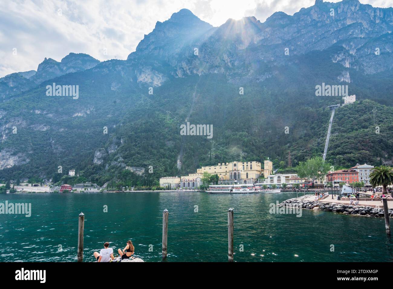 Riva del Garda Lago di Garda (Lake Garda), passenger ship "Italia