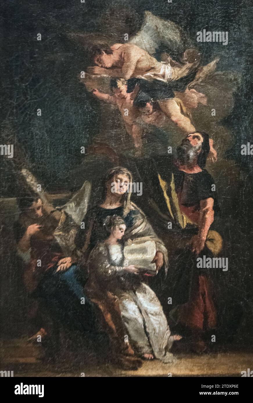 Giambattista Tiepolo: 'Education of the Virgin' (around 1720-1) Stock Photo