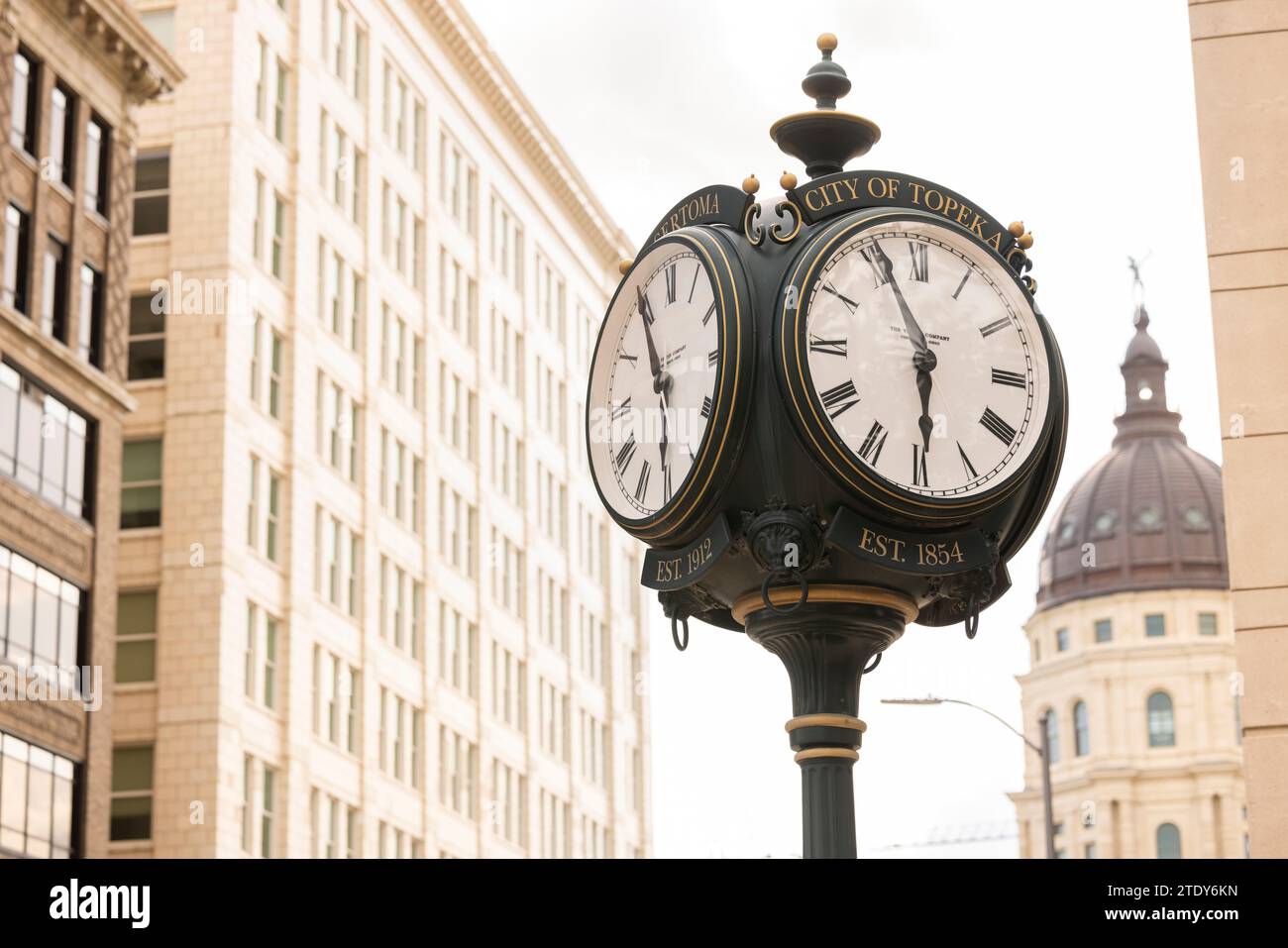 Topeka, Kansas, USA June 17, 2023 Afternoon light shines on a