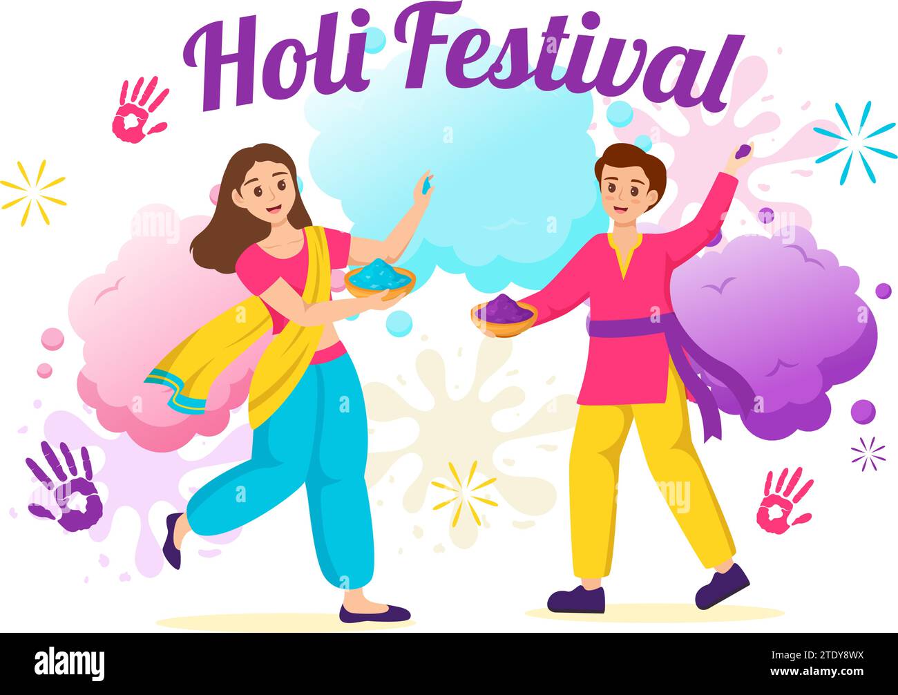 cartoon image of holi in 1080p