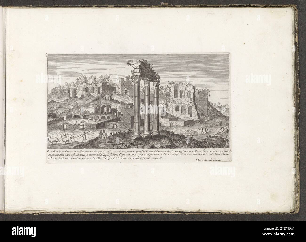 Temple of Jupiter Stator with the temple of Jupiter Stator, 1680 View