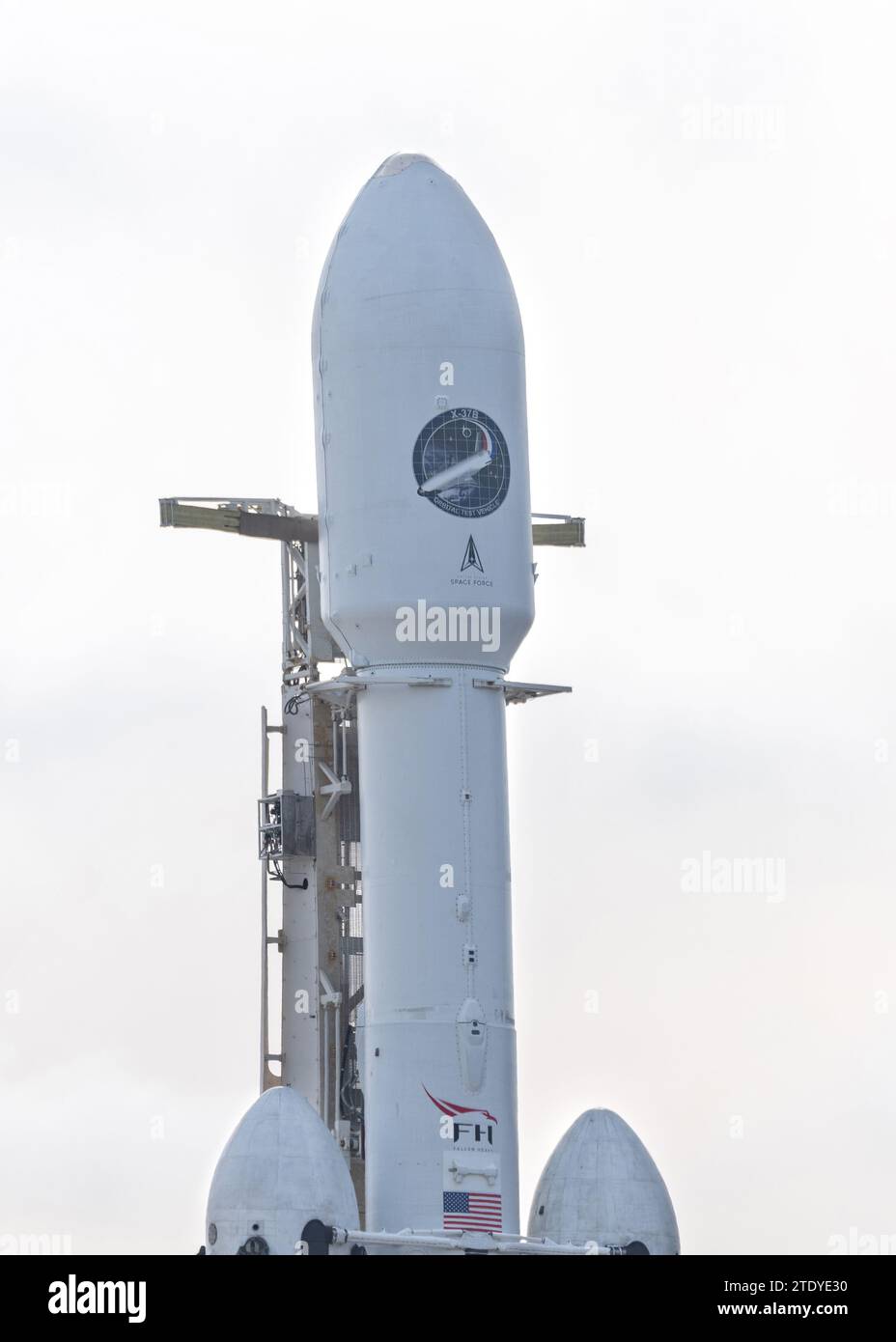 Spacex Falcon Heavy Close Up Stock Photo