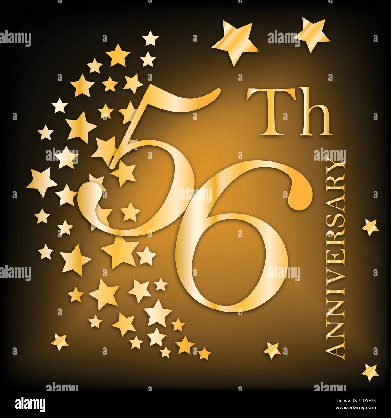 56 Years Anniversary Golden Premium Badge Stock Vector Image And Art Alamy 0948