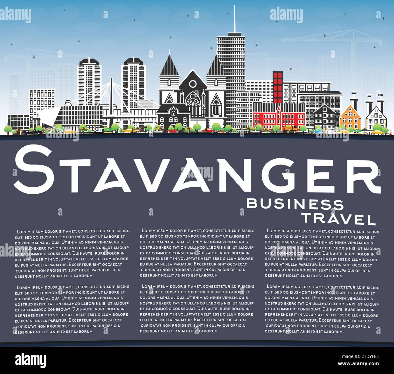 Stavanger cathedral Stock Vector Images Alamy