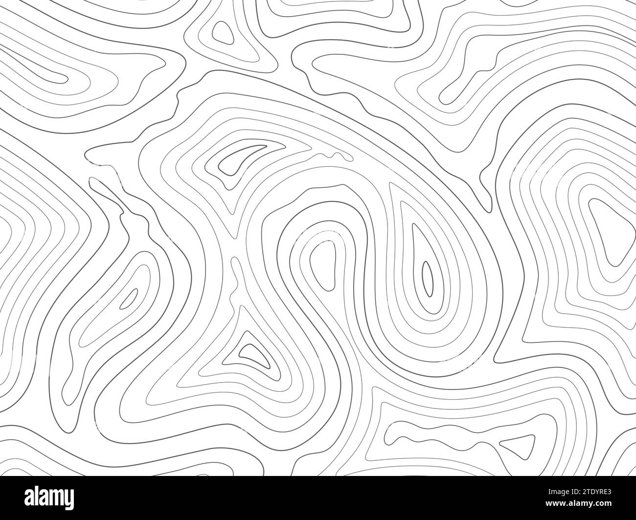 Topographic contour lines map seamless pattern Stock Vector