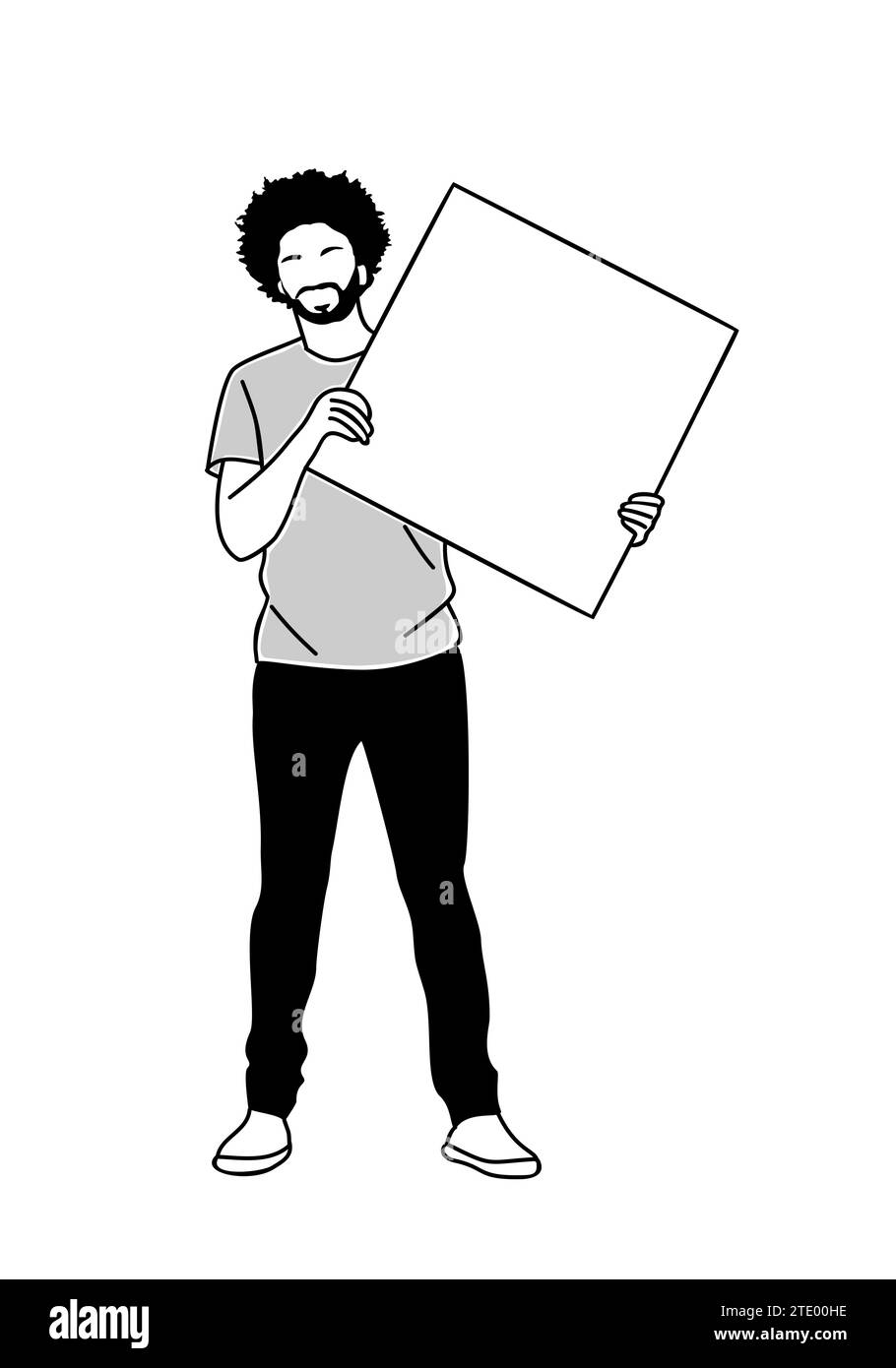 Advertising presentation boards Black and White Stock Photos & Images