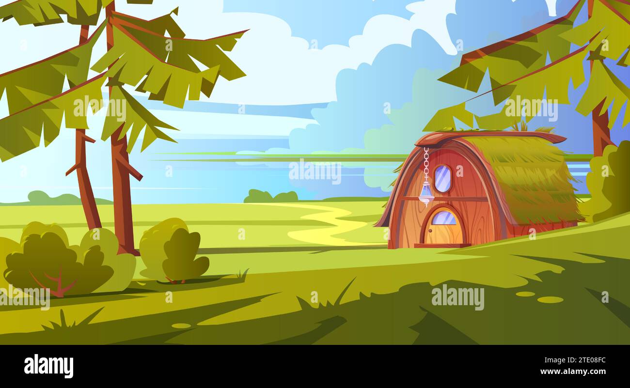 Set of hobbit house element decoration illustration Stock Vector Image &  Art - Alamy