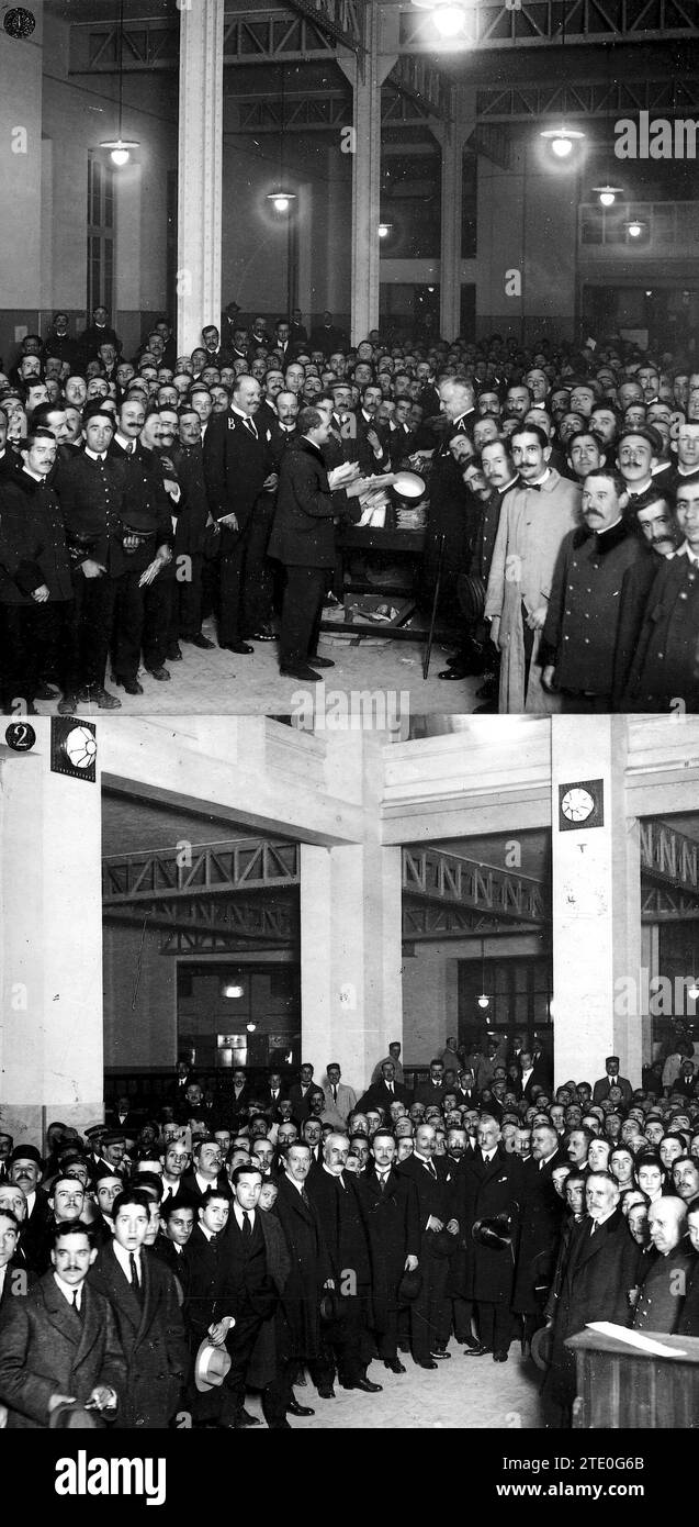 Postmasters Inauguration 12/22/1918. Yesterday's Inauguration in Madrid. 1. The Minister of the ...