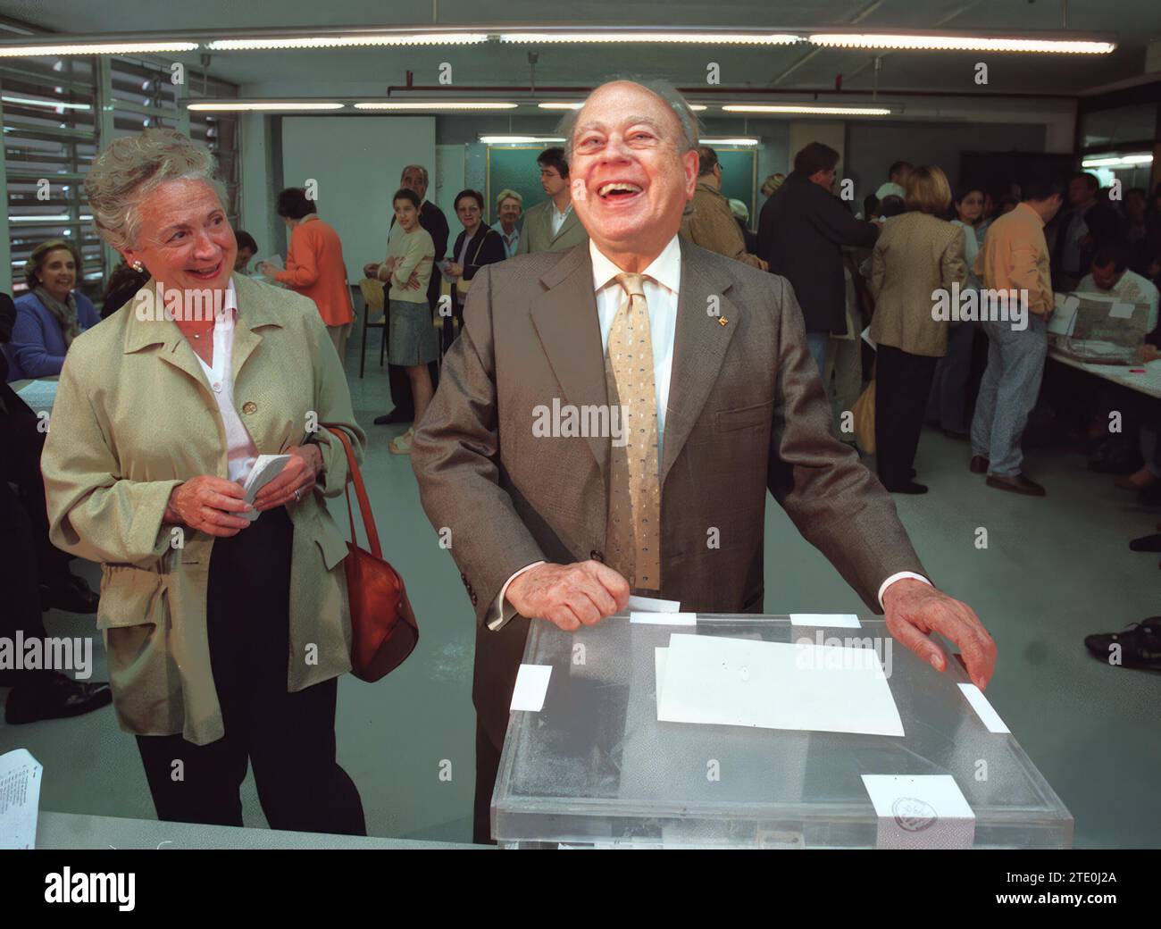 Barcelona.....25....5...2003....Municipal Elections in Barcelona....Jordi Pujol....Photo Yolanda Cardo....Archdc. Credit: Album / Archivo ABC / Yolanda Cardo Stock Photo