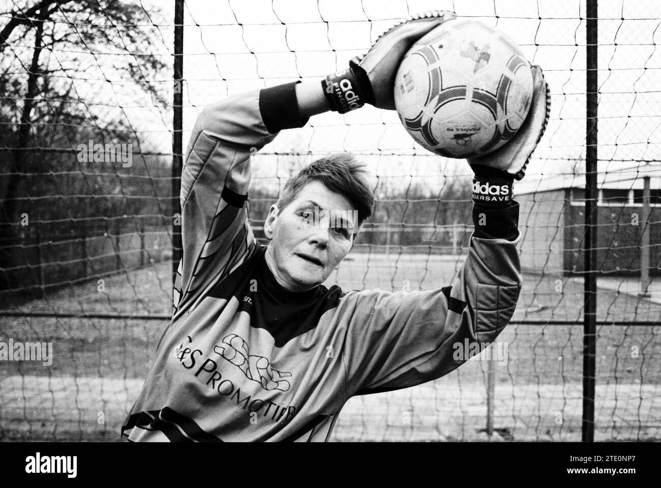 62 year old goalkeeper TYBB Haarlem, Haarlem, The Netherlands, 25-11-1997, Whizgle News from the Past, Tailored for the Future. Explore historical narratives, Dutch The Netherlands agency image with a modern perspective, bridging the gap between yesterday's events and tomorrow's insights. A timeless journey shaping the stories that shape our future. Stock Photo