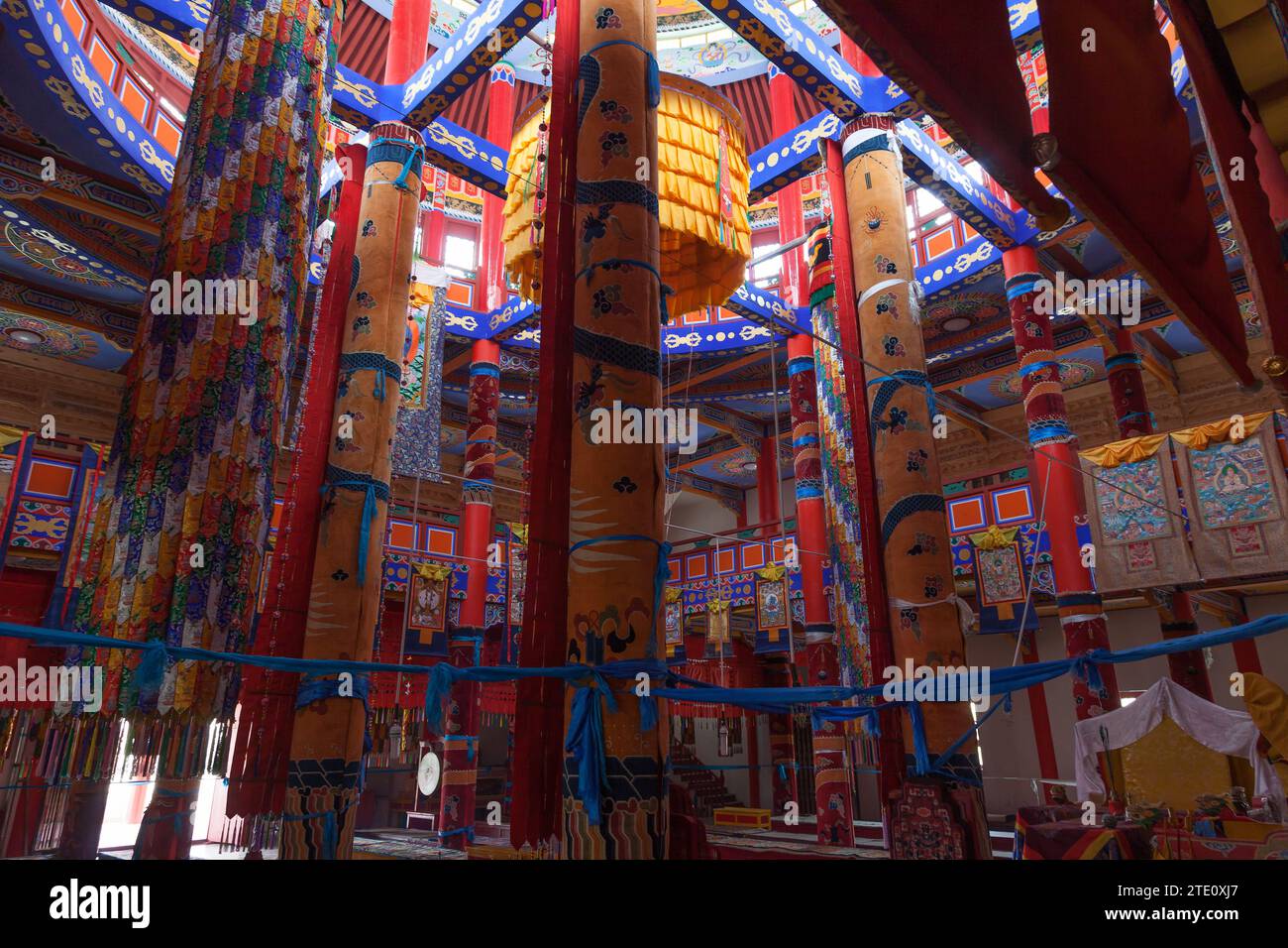 South Temple, Guangzong Monastery is one of the most important lama shrines in Inner Mongolia, a place where the legendary Sixth Dalai Lama died. Chin Stock Photo