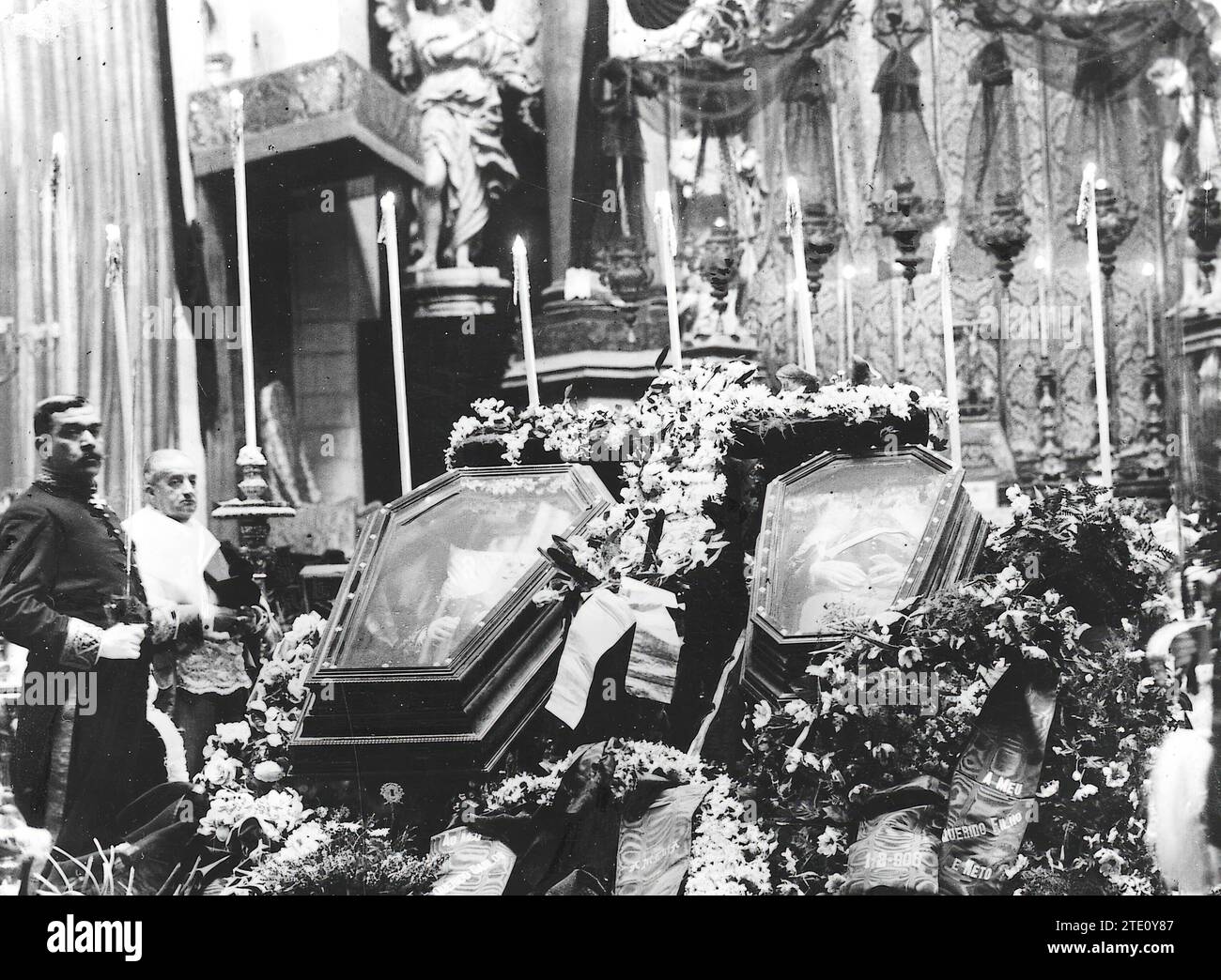01/31/1908. Lisbon. Burning Chapel. The assassination of King D. Carlos ...