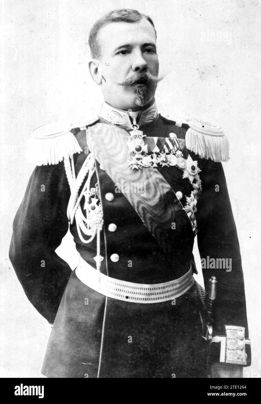 09/30/1912. Generalissimo Savoff, who has assumed command of the Bulgarian army. Credit: Album / Archivo ABC / Charles Trampus Stock Photo
