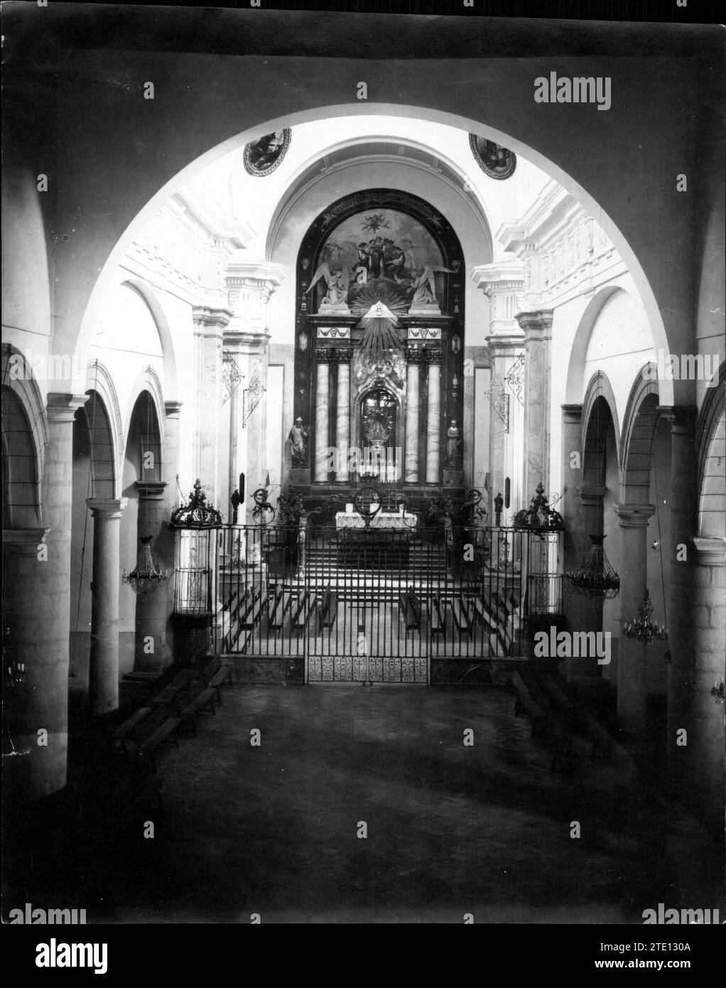 12/31/1929. Interior of the Viergen del Prado hermitage in Talavera de la Reina (Toledo). Credit: Album / Archivo ABC / Ruiz de Luna Stock Photo