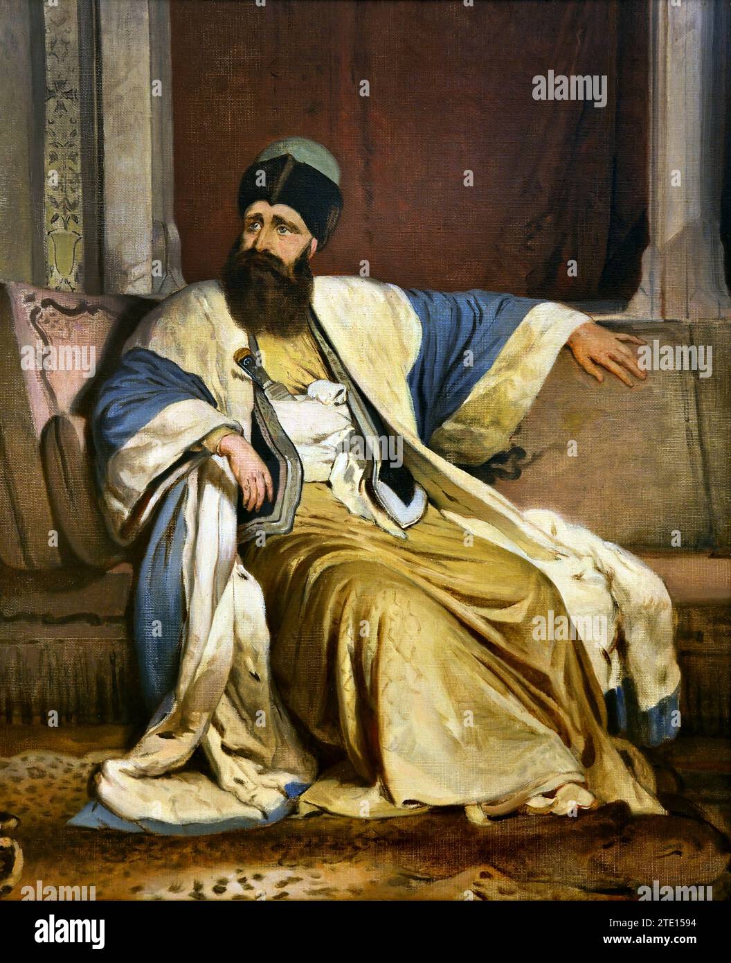 Lytras Nikephoros (1832 - 1904) Michael Vodas Soutzos, Painting 19ty-20th Century, National Gallery, Athens, Greece. Orientalist, Orientalism Stock Photo