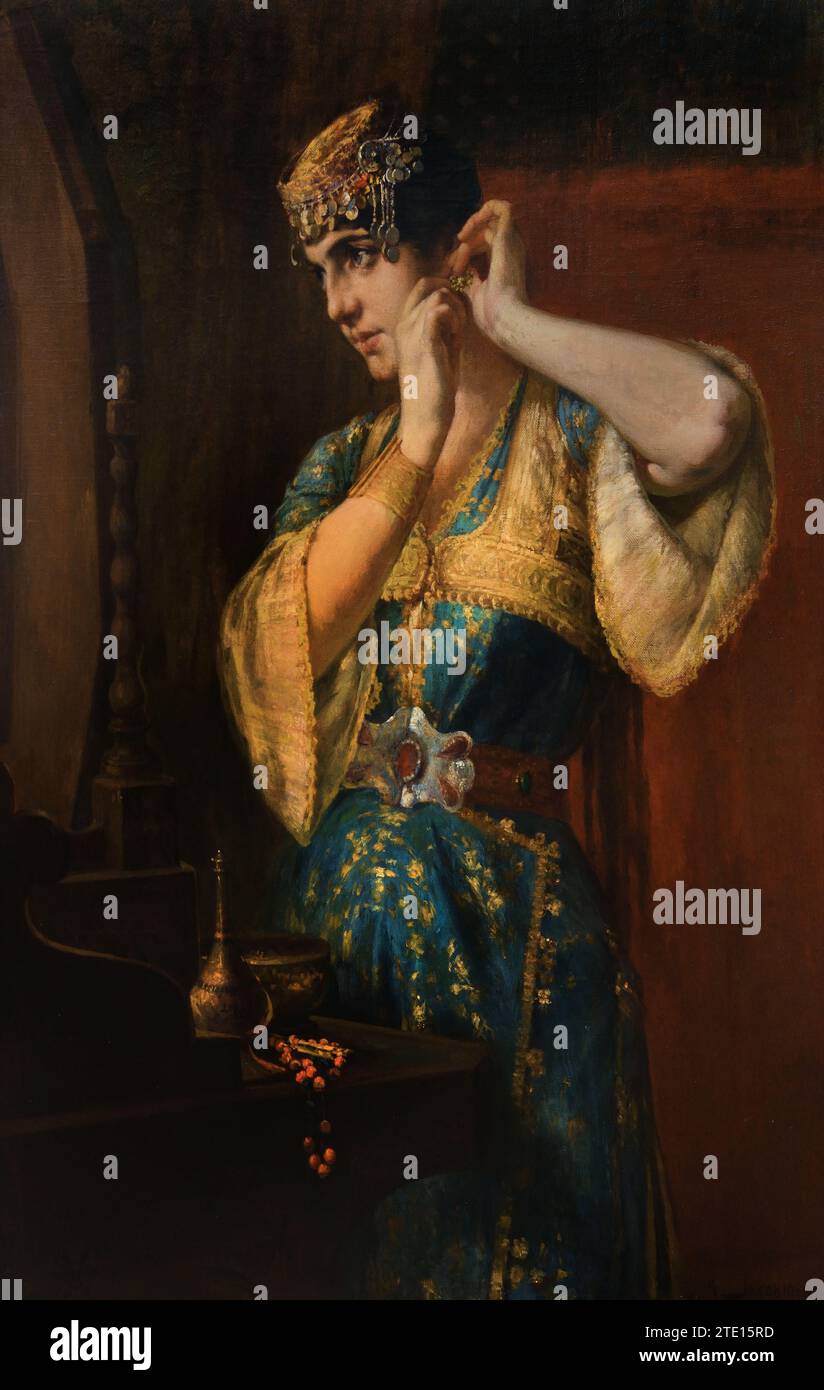 Iakovidis (1853 1932) The Toilette, Painting 19ty20th