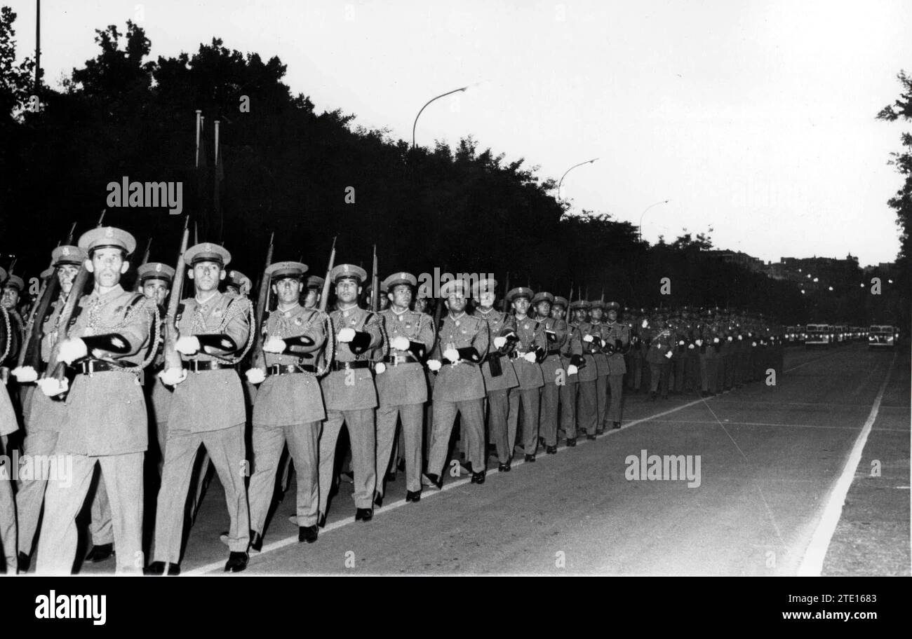 The 1961 victory parade. Credit: Album / Archivo ABC / Manuel Sanz Bermejo Stock Photo