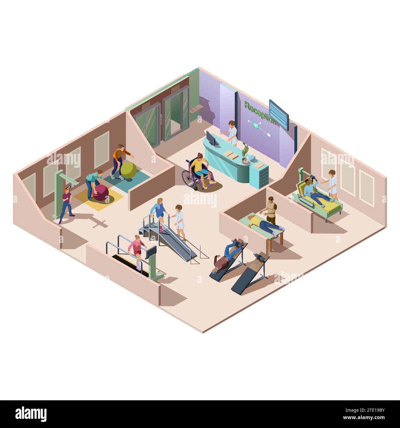 Isometric rehabilitation clinic for the recovery of patients with