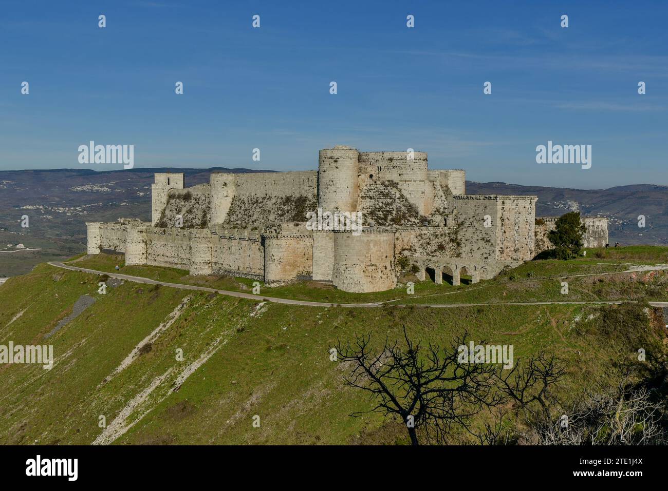 Krak des Chevaliers, given to Knights Hospitalier in 1142. One of the ...