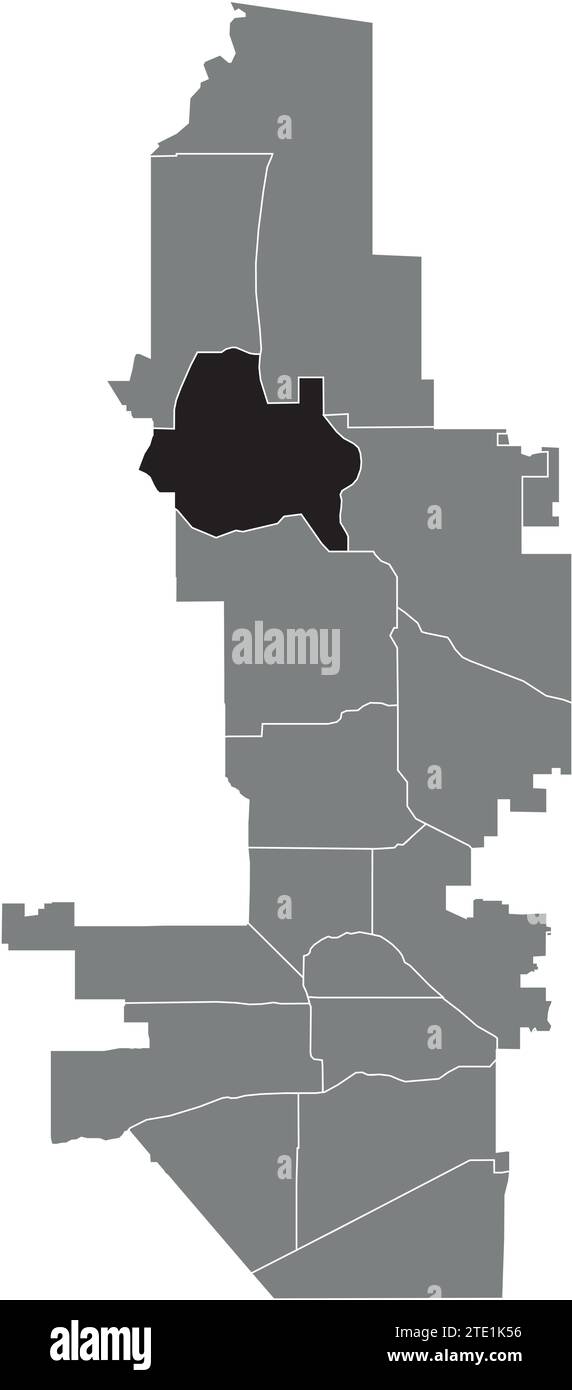 Locator map of the NORTH GATEWAY urban village, PHOENIX Stock Vector