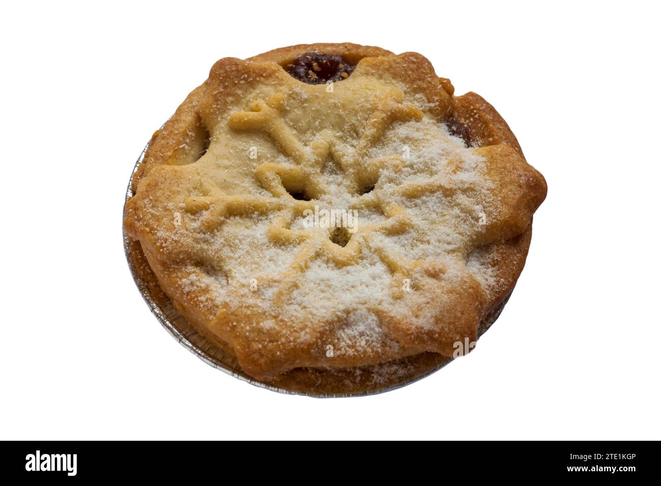 Tesco finest rich & decadent all butter pastry Mince Pie isolated on