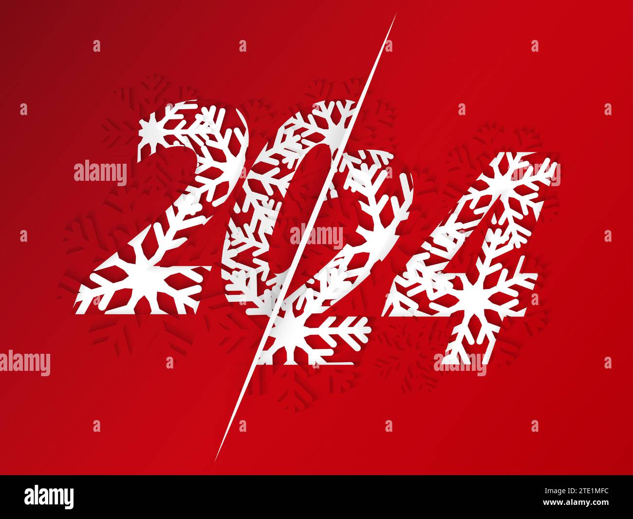 Happy New Year 2024 for design template, postcard, banner. Vector design of year 2024 Stock