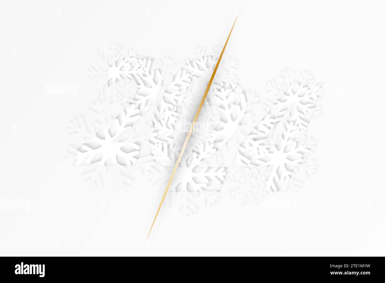 Year 2024 White Abstract Design With Snowflakes For New Year Design   Year 2024 White Abstract Design With Snowflakes For New Year Design Vector Illustration 2TE1MYW 